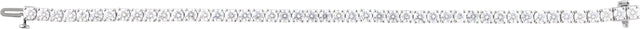 14K Gold Round Lab-Grown Diamond Line Bracelet – 1.8-4.25mm Stones - White Gold - view 3