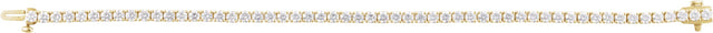 14K Gold Round Lab-Grown Diamond Line Bracelet – 1.8-4.25mm Stones - Yellow Gold - view 3