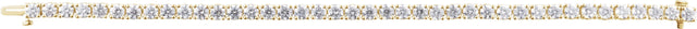 14K Gold Round Lab-Grown Diamond Line Bracelet – 1.8-4.25mm Stones - Yellow Gold - view 3