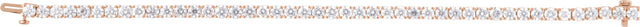 14K Gold Round Lab-Grown Diamond Line Bracelet – 1.8-4.25mm Stones - Rose Gold - view 3