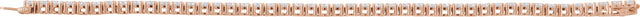 14K Gold Round Lab-Grown Diamond Line Bracelet – 1.8-4.25mm Stones - Rose Gold - view 4