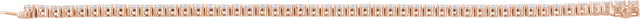 14K Gold Round Lab-Grown Diamond Line Bracelet – 1.8-4.25mm Stones - Rose Gold - view 4
