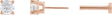 14K Gold Natural White Sapphire Round 4-Prong Lightweight Stud Earrings - Rose Gold