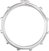 Men's Platinum Rosary Ring – 5mm - view 2