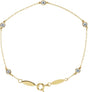 14K Gold Round Lab-Grown Diamond Bezel-Set Five-Station Bracelet - Yellow Gold