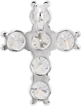 Platinum Round Natural Diamond Cross Necklace or Pendant – up to 1 3/8 CTW - view 3