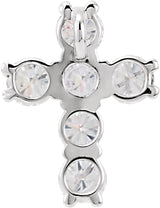 Platinum Round Natural Diamond Cross Necklace or Pendant – up to 1 3/8 CTW - view 3