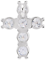Platinum Round Natural Diamond Cross Necklace or Pendant – up to 1 3/8 CTW - view 3