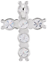 Platinum Round Natural Diamond Cross Necklace or Pendant – up to 1 3/8 CTW - view 3
