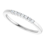 Platinum Lab-Grown Diamond Seven-Stone Anniversary Band - view 5