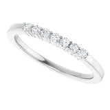 Platinum Lab-Grown Diamond Seven-Stone Anniversary Band - view 5