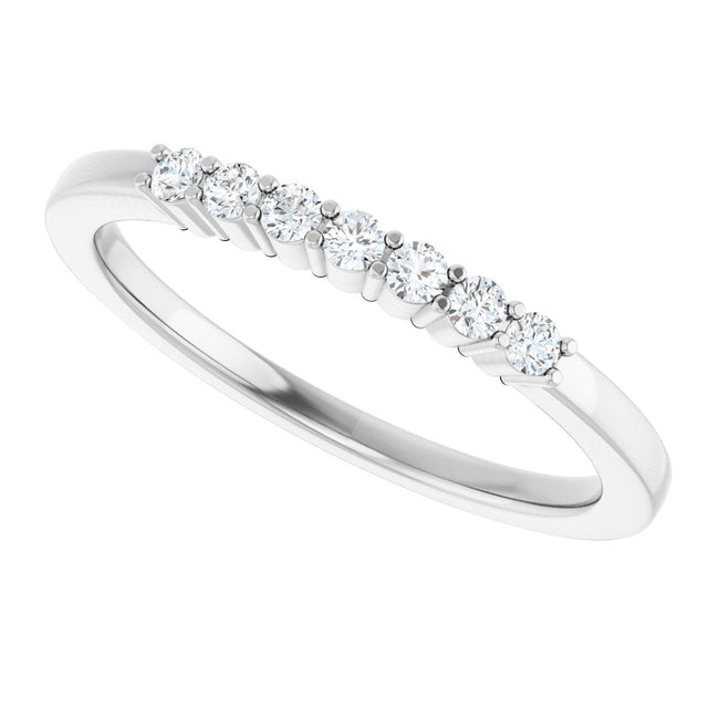 Platinum Lab-Grown Diamond Seven-Stone Anniversary Band - view 5