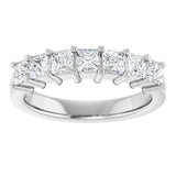 Platinum Lab-Grown Diamond Seven-Stone Anniversary Band - view 3