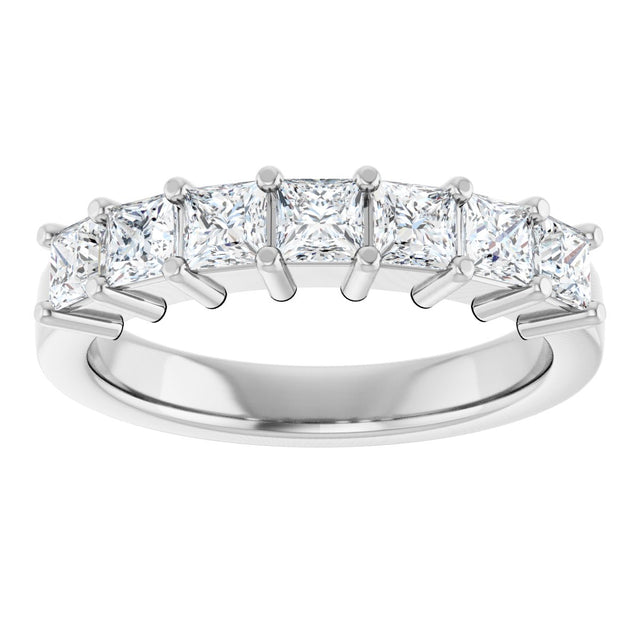 Platinum Lab-Grown Diamond Seven-Stone Anniversary Band - view 3
