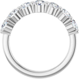 Platinum Lab-Grown Diamond Seven-Stone Anniversary Band - view 2
