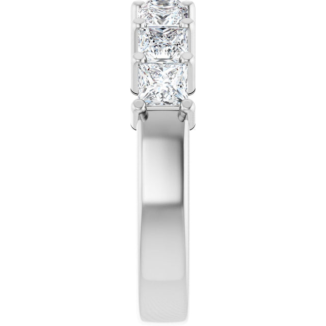 Platinum Lab-Grown Diamond Seven-Stone Anniversary Band - view 4