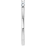 Platinum Lab-Grown Diamond Seven-Stone Anniversary Band - view 4