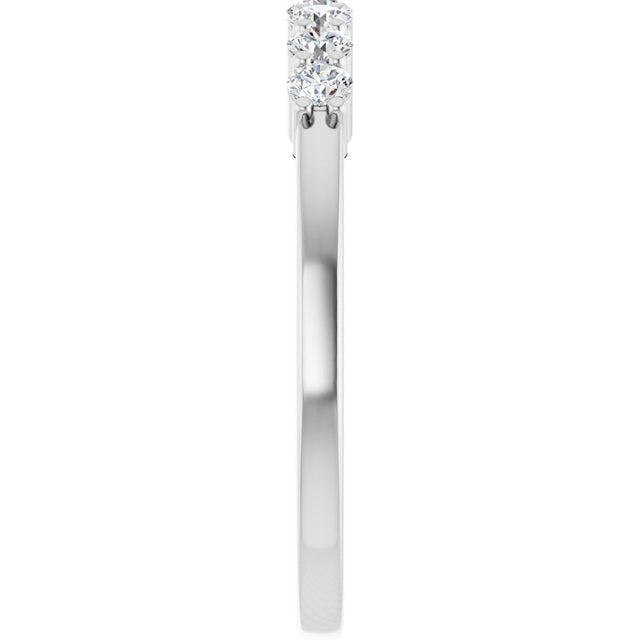 Platinum Lab-Grown Diamond Seven-Stone Anniversary Band - view 4