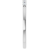 Platinum Lab-Grown Diamond Seven-Stone Anniversary Band - view 4