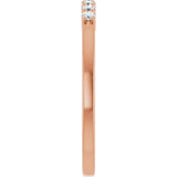 14K Gold Lab-Grown Diamond Seven-Stone Anniversary Band - Rose Gold - view 4