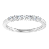 Platinum Lab-Grown Diamond Seven-Stone Anniversary Band - view 3