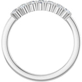 Platinum Lab-Grown Diamond Seven-Stone Anniversary Band - view 2