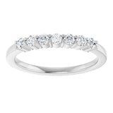 Platinum Lab-Grown Diamond Seven-Stone Anniversary Band - view 3
