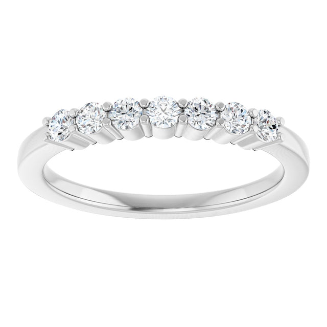 Platinum Lab-Grown Diamond Seven-Stone Anniversary Band - view 3