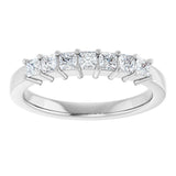 Platinum Lab-Grown Diamond Seven-Stone Anniversary Band - view 3