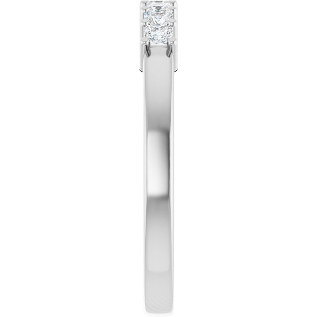 Platinum Lab-Grown Diamond Seven-Stone Anniversary Band - view 4