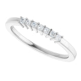 Platinum Lab-Grown Diamond Seven-Stone Anniversary Band - view 5