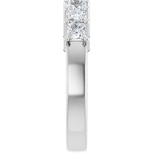 Platinum Lab-Grown Diamond Seven-Stone Anniversary Band - view 4