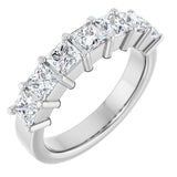 Platinum Lab-Grown Diamond Seven-Stone Anniversary Band