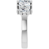 Platinum Lab-Grown Diamond Seven-Stone Anniversary Band - view 4
