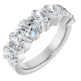 Platinum Lab-Grown Diamond Seven-Stone Anniversary Band