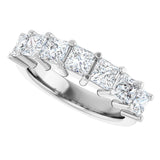 Platinum Lab-Grown Diamond Seven-Stone Anniversary Band - view 5