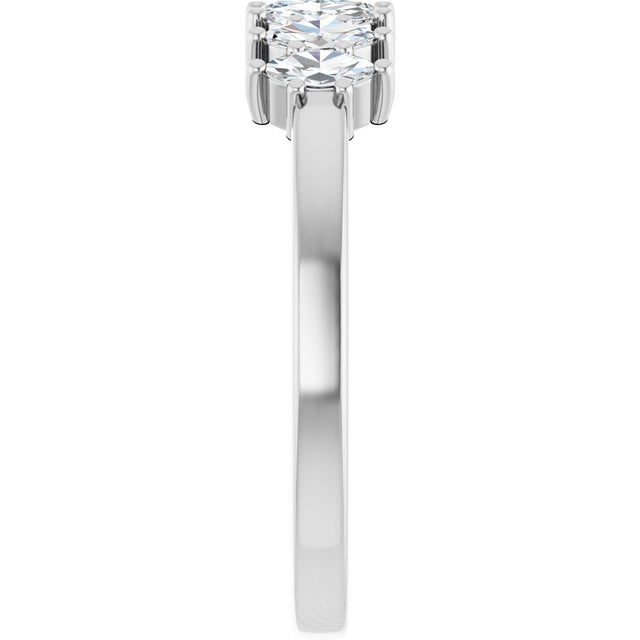 Platinum Lab-Grown Diamond Seven-Stone Anniversary Band - view 4