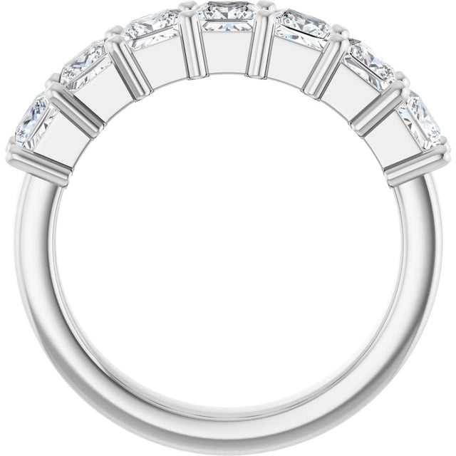 Platinum Lab-Grown Diamond Seven-Stone Anniversary Band - view 2