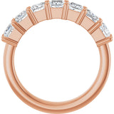 14K Gold Lab-Grown Diamond Seven-Stone Anniversary Band - Rose Gold - view 2