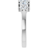 Platinum Lab-Grown Diamond Seven-Stone Anniversary Band - view 4