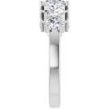 Platinum Lab-Grown Diamond Seven-Stone Anniversary Band - view 4