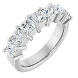 Platinum Lab-Grown Diamond Seven-Stone Anniversary Band