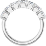 Platinum Lab-Grown Diamond Seven-Stone Anniversary Band - view 2