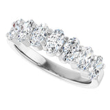 Platinum Lab-Grown Diamond Seven-Stone Anniversary Band - view 5