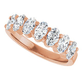 14K Gold Lab-Grown Diamond Seven-Stone Anniversary Band - Rose Gold - view 5