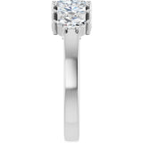 Platinum Lab-Grown Diamond Seven-Stone Anniversary Band - view 4