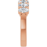 14K Gold Lab-Grown Diamond Seven-Stone Anniversary Band - Rose Gold - view 4