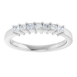 Platinum Lab-Grown Diamond Seven-Stone Anniversary Band - view 3