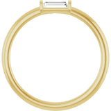 14K Gold Natural Diamond Stackable Ring – 1/8–1/6 CTW - Yellow Gold - view 2