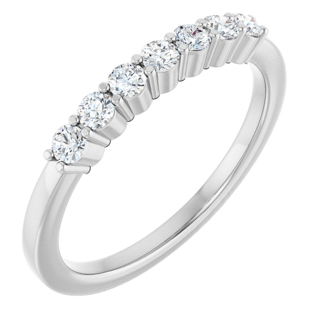 Platinum Lab-Grown Diamond Seven-Stone Anniversary Band